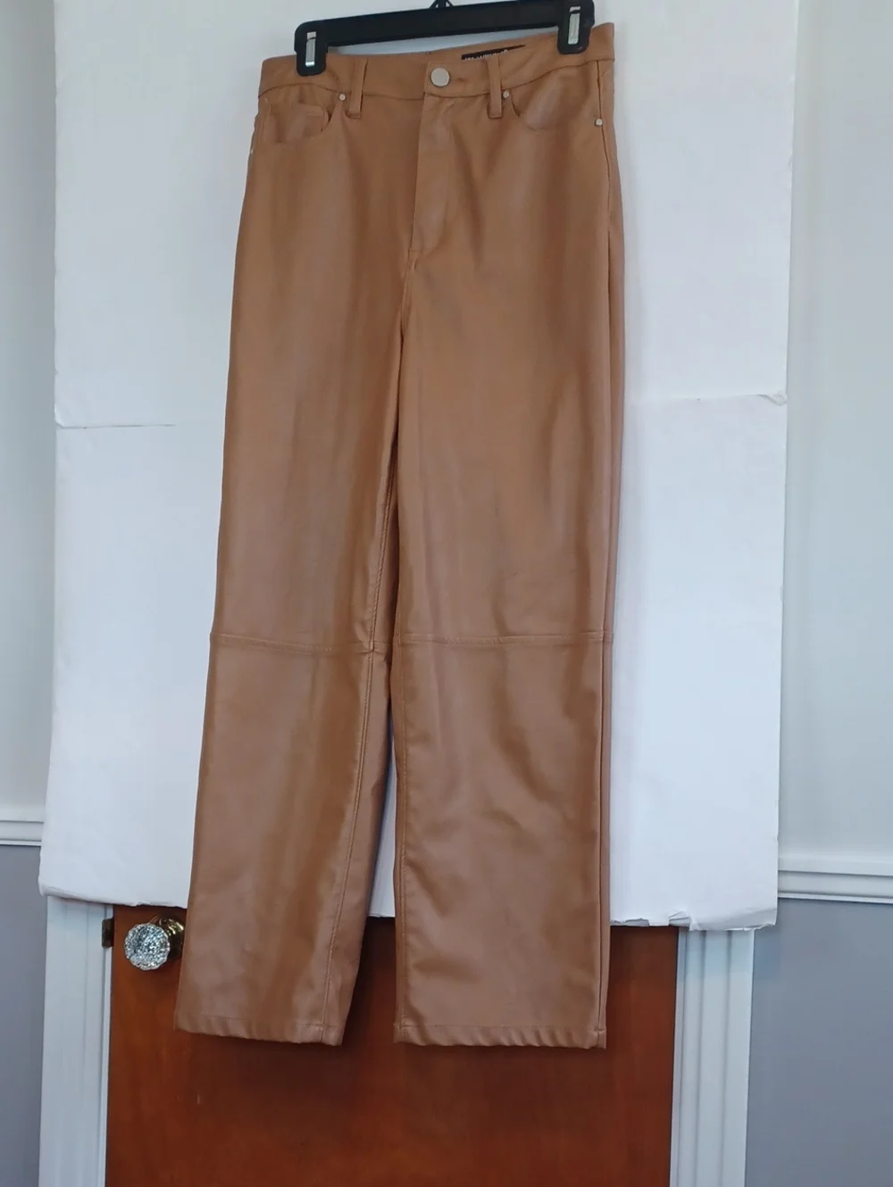 Blanknyc The Baxter Vegan Leather Jeans.Camel Color. Sz. 27. High Rise. EUC! - Picture 1 of 11